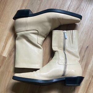 zara square toe boots